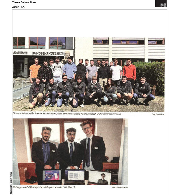 DigBiz-Award 2022: Österreichischer IT-Bewerb in Reith