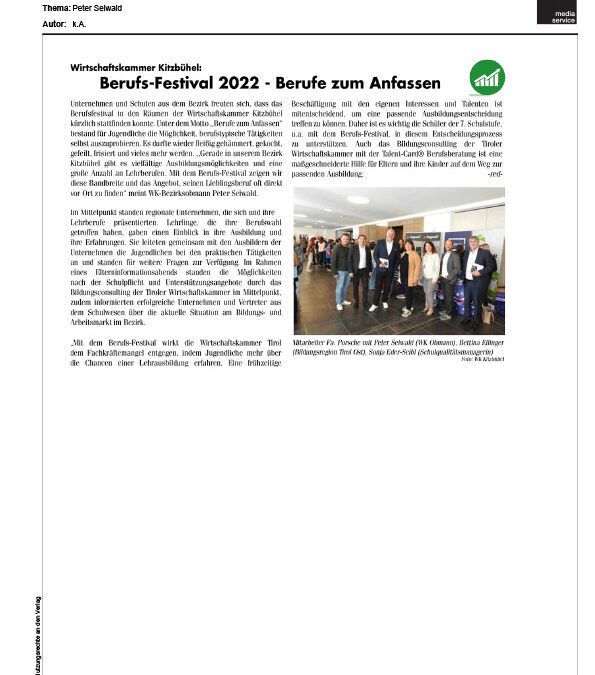 Berufs-Festival 2022 – Berufe zum Anfassen