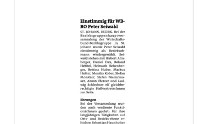 Einstimmig für WB-BO Peter Seiwald