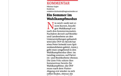 Ein Sommer im Wahlkampfmodus