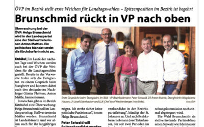 Brunschmid rückt in VP nach oben