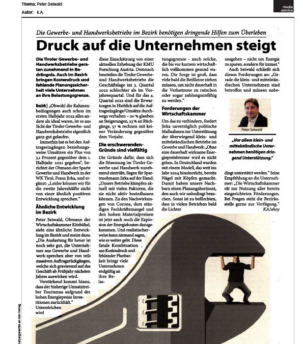Druck auf die Unternehmen steigt