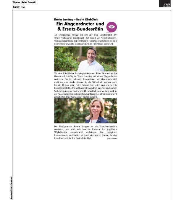 Ein Abgeordneter & Ersatz-Bundesrätin