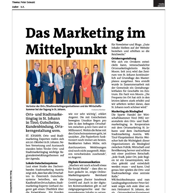 Das Marketing im Mittelpunkt
