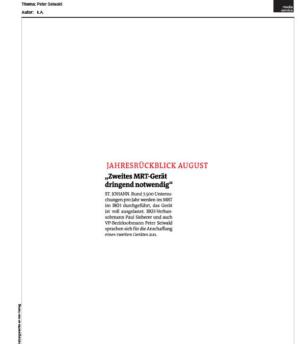 Jahresrückblick August