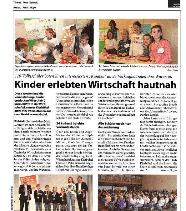 Kinder erlebten Wirtschaft hautnah