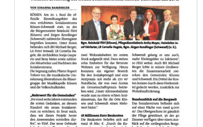Sozialzentrum wurde eingeweiht