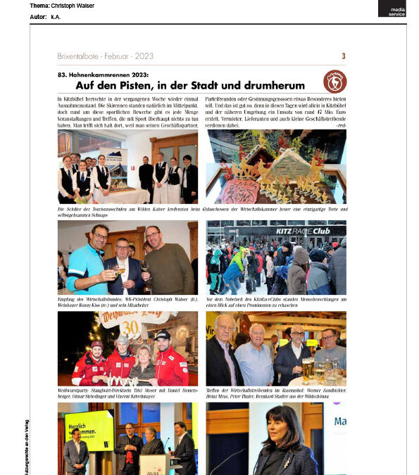 Auf in den Pisten, in der Stadt und drumherum
