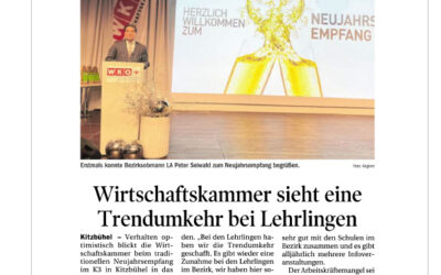 Wirtschaftskammer sieht eine Trendumkehr bei Lehrlingen