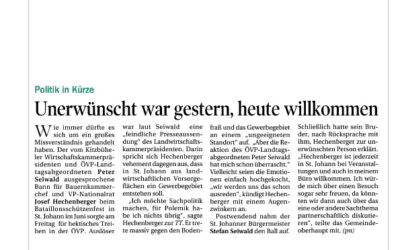 Unerwünscht war gestern, heute willkommen