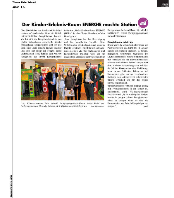 Der Kinder-Erlebnis-Raum ENERGIE machte Station