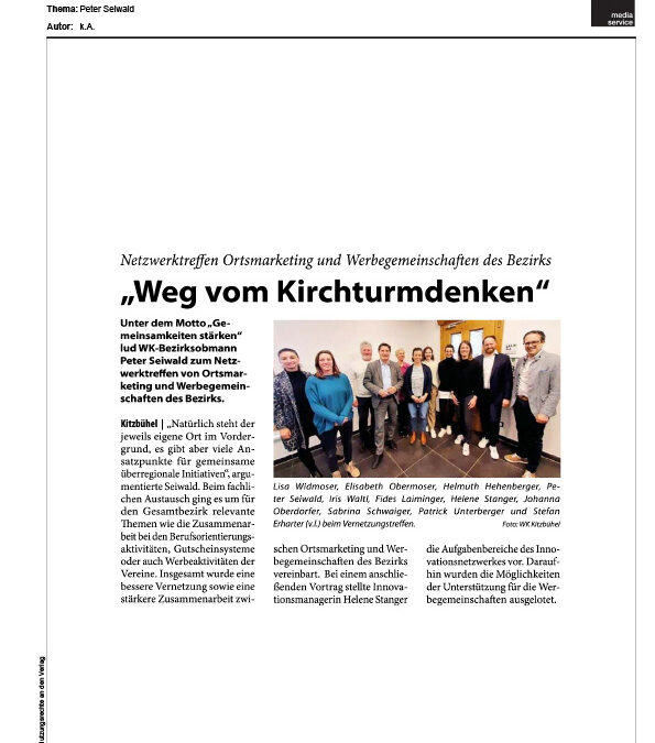 „Weg vom Kirchturmdenken“