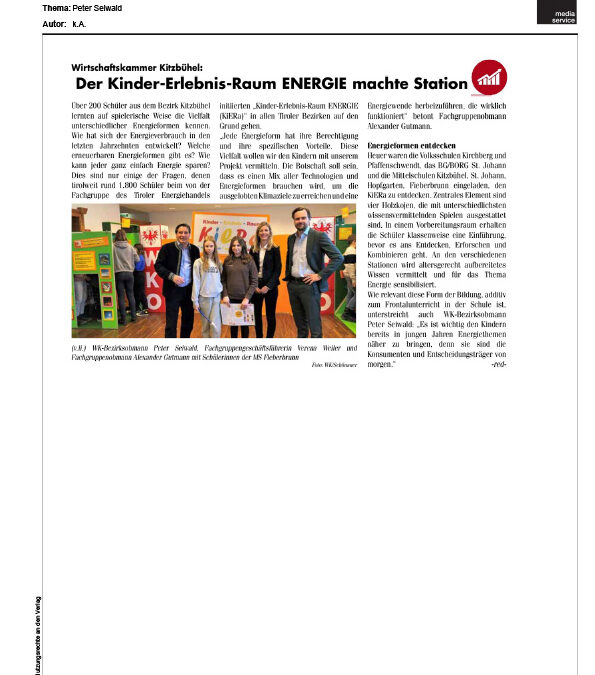 Der Kinder-Erlebnis-Raum ENERGIE machte Station