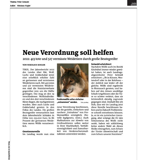 Neue Verordnung soll helfen