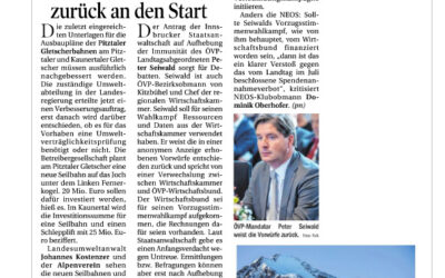 Pitztaler Ausbaupläne zurück an den Start