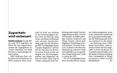 Zugverkehr wird verbessert