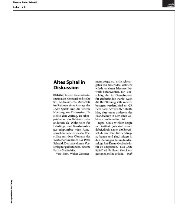 Altes Spital in Diskussion