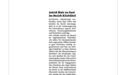 Astrid Mair zu Gast im Bezirk Kitzbühel