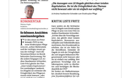 Entlastungen mit Strukturplan ’23?