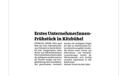 Erstes UnternehmerInnen Frühstück in Kitzbühel