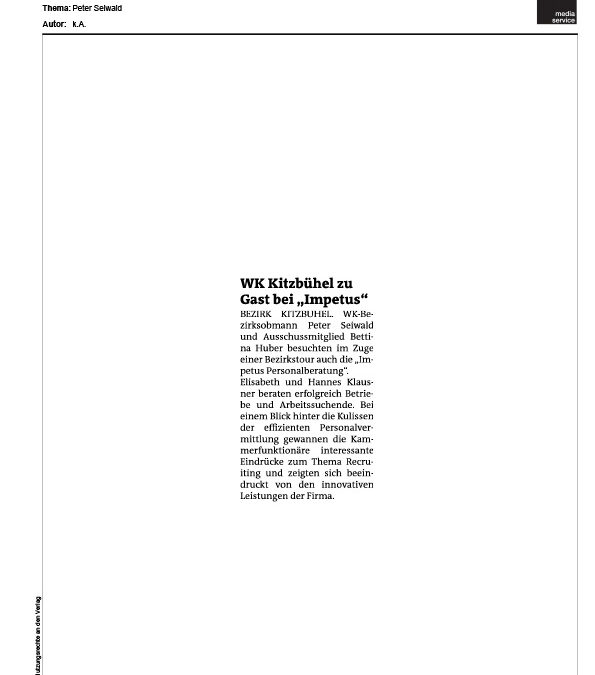 WK Kitzbühel zu Gast bei „Impetus“
