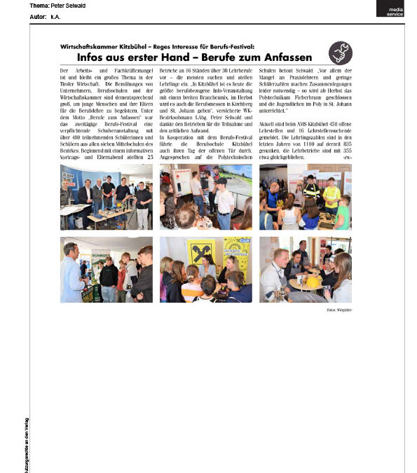 Infos aus erster Hand – Berufe zum Anfassen