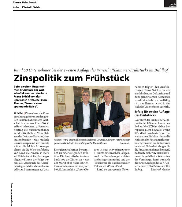 Zinspolitik zum Frühstück