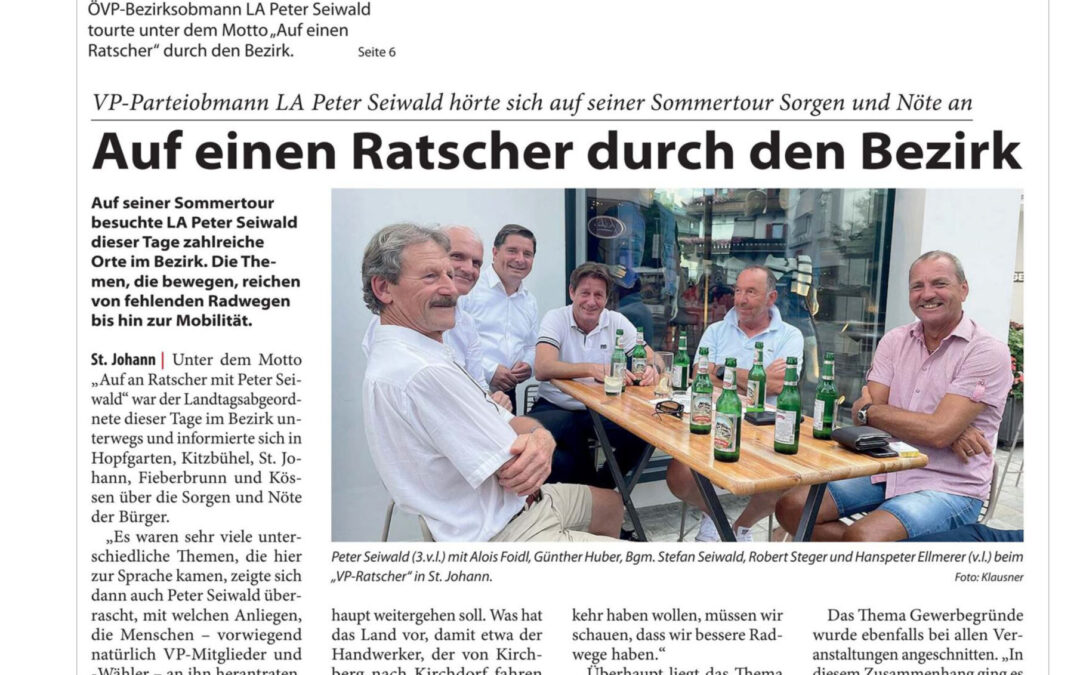 Auf einen Ratscher durch den Bezirk