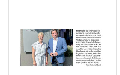 Betriebsrundgang Holzschumanufaktur Waltl