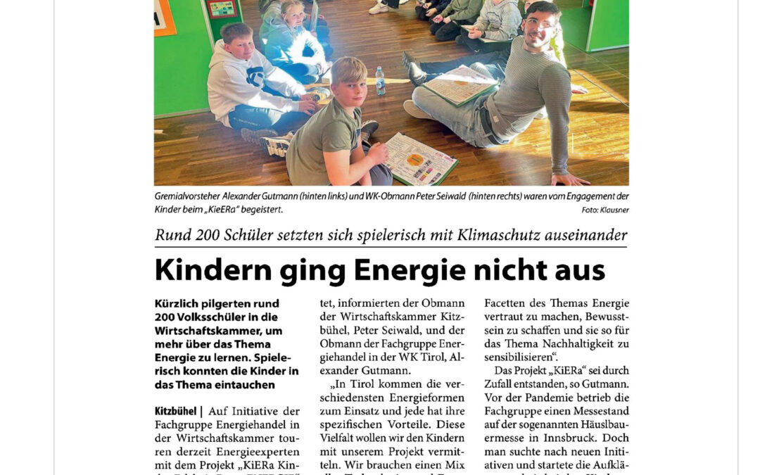 Kindern ging Energie nicht aus