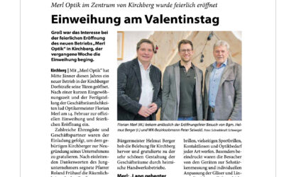 Einweihung am Valentinstag