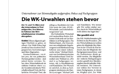 Die WK-Urwahlen stehen bevor