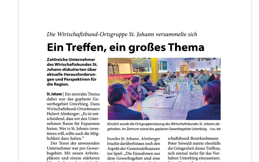 Ein Treffen, ein großes Thema