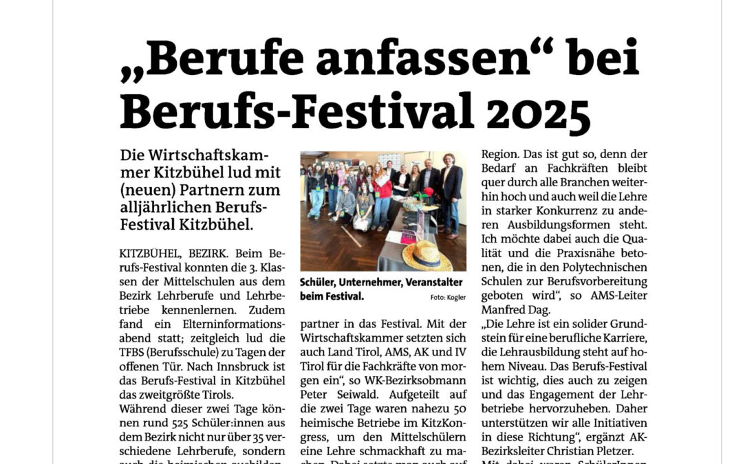 „Berufe anfassen“ bei Berufs-Festival 2025