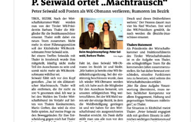 P. Seiwald ortet „Machtrausch“