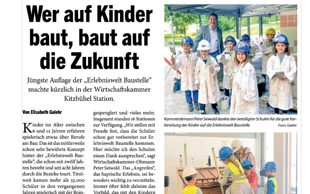 Wer auf Kinder baut, baut auf die Zukunft