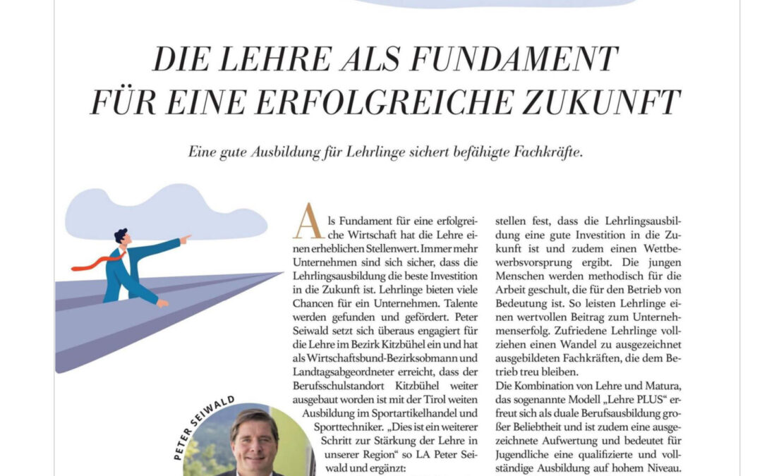 Die Lehre als Fundament für eine erfolgreiche Zukunft