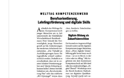 Welttag Kompetenzerwerb – Berufsorientierung, Lehrlingsförderung und digitale Skills
