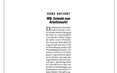WB: Seiwald zum Arbeitsmarkt