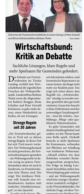 WB: Kritik an Debatte