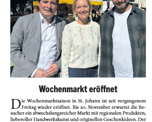 Wochenmarkt eröffnet